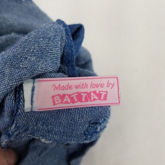 Battat Jean Doll Denim Dress Pink Shoes Our Generation OG 18" fits American Girl - Picture 5 of 11